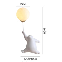 Cartoon Polar Bear LED Sconce Light Creative Wall Lighting Lampe Murale for Family Theme Hotel Kid Children Bedroom Wall Lamps