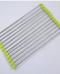 Folding Kitchen Drain Sink Rack Stainless Steel
