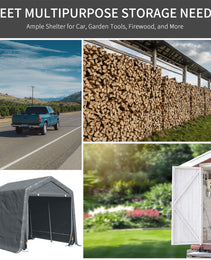 9.2' x 7.9' Garden Garage Storage Tent