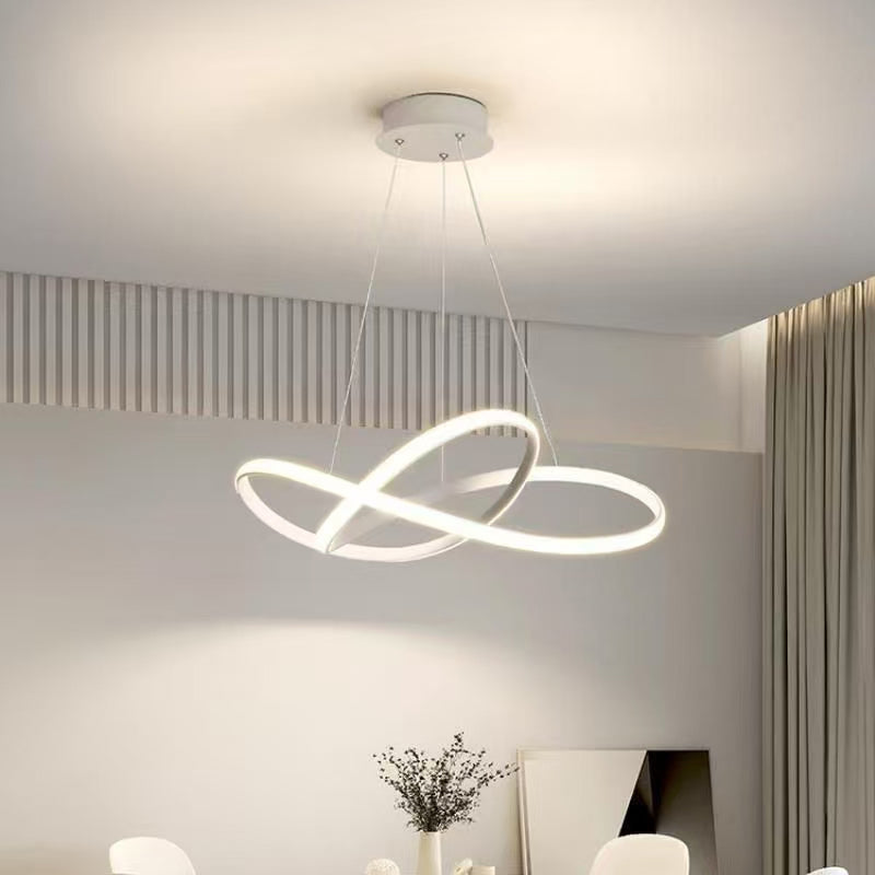 Penelope 60W White Tri-Color Modern Iron LED Indoor Chandelier