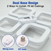 Modern Ceiling Fan with Light Low Noise Remote Control 3 CCT Dimmable 3 Speeds Smart LED Fan Lamp for Dining Room Bedroom Home