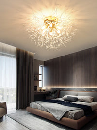 Dandelion Crystal Chandelier Nordic Modern Living Room Dining Room Bedroom Ceiling Light Room Light Fireball Decorative Light