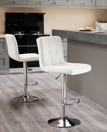 Square Cushion Bar Stool With Backrest