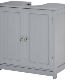 Bathroom Vanities, Bathroom Sink Cabinets with U-Shape Cut-Out and Adjustable Internal Shelf, Gray