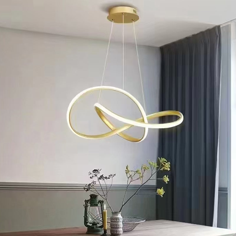 Heloise 60W Gold Tri-Color Modern Iron LED Indoor Chandelier
