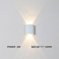 Led Wall Lamp outdoor Stair Light Fixture Bedside Loft Living Room Up Down Home Hallway Lampada 2W 4W 6W 8W 10W 12W Wall Sconces