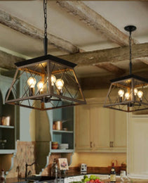 Farmhouse Chandelier 4 Lights Vintage Antique Chandelier Lamps