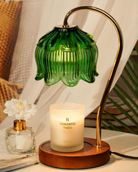 Pink&Green Candle Warmer Lamp W/Timer, Christmas Birthday Gifts for Women