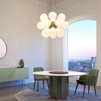 2025 Glass Bubble Chandelier Unique Colorful Chandelier Designer Over Island Lighting For Living Room Dining Table Light Fixture