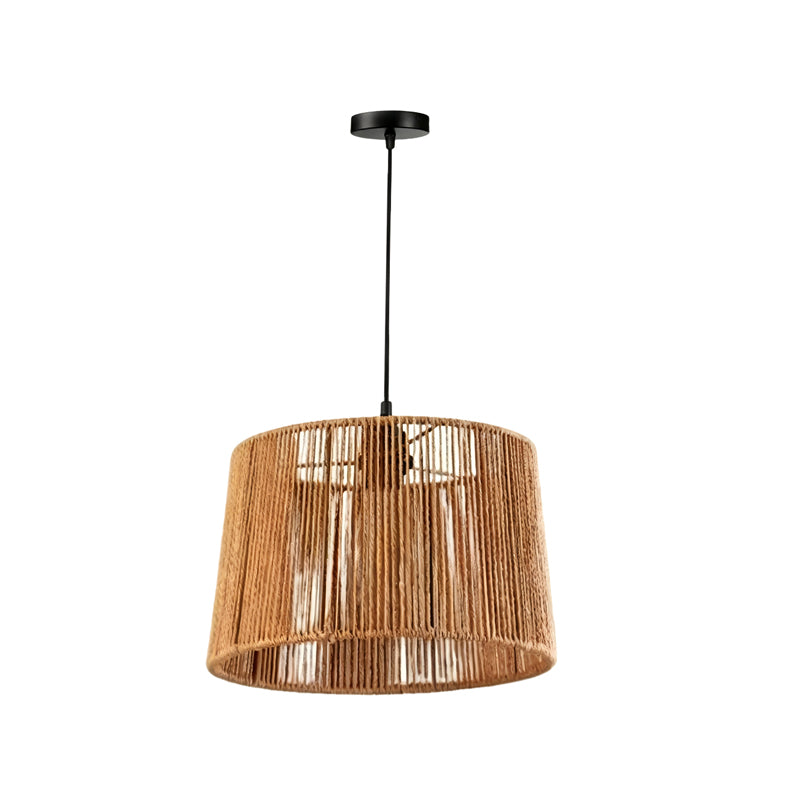 Adeline 1-Light Woven Rattan Indoor Pendant Ceiling Light