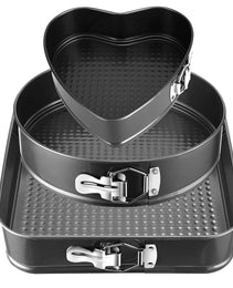 3Pcs Per Set Non-stick Springform Cake Pan Leakproof 9in 10in 11in Bakeware Pan With Removable Bottom