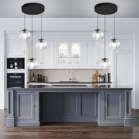 Modern Globe Chandelier Bubble Chandelier for Staircase Globe Pendant Light