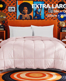 Extra Large Pink Quilt Inner, Comfortable, Soft, And Skin-friendly Oversized Duvet, Machine Washable, Suitable For Home Bedroom Use, All-season Versatility, Christmas Gift.