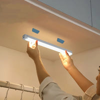 50cm Motion Sensor Night Light Under Cabinet LED Strip Lamp Wireless Rechargeable Induction Bar Light for Entrance Kitchen Room