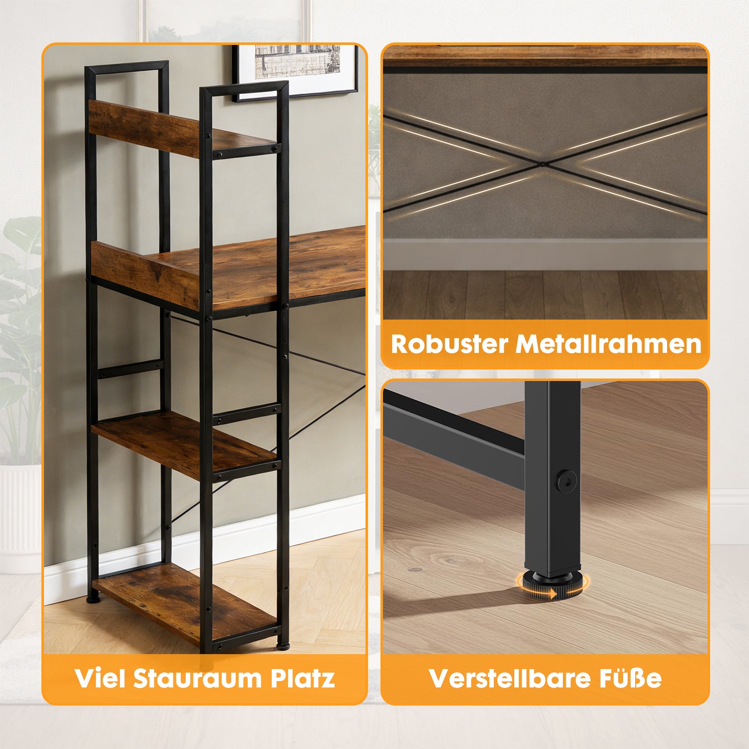 Side Frame Fixed Table