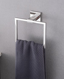 5-Piece SUS304 Bathroom Set Towel Bar  Ring Hooks  TP Holder, Brushed Finish