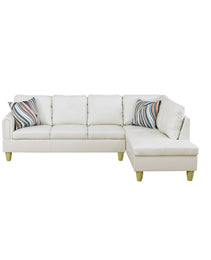 Pickup Only--White Faux Leather 3-Piece Living Room Sofa Set