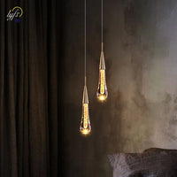 Crystal LED Pendant Lights Interior Lighting For Home Dining Table Hanging Lamp Bedside Living Room Decoration Pendant Light
