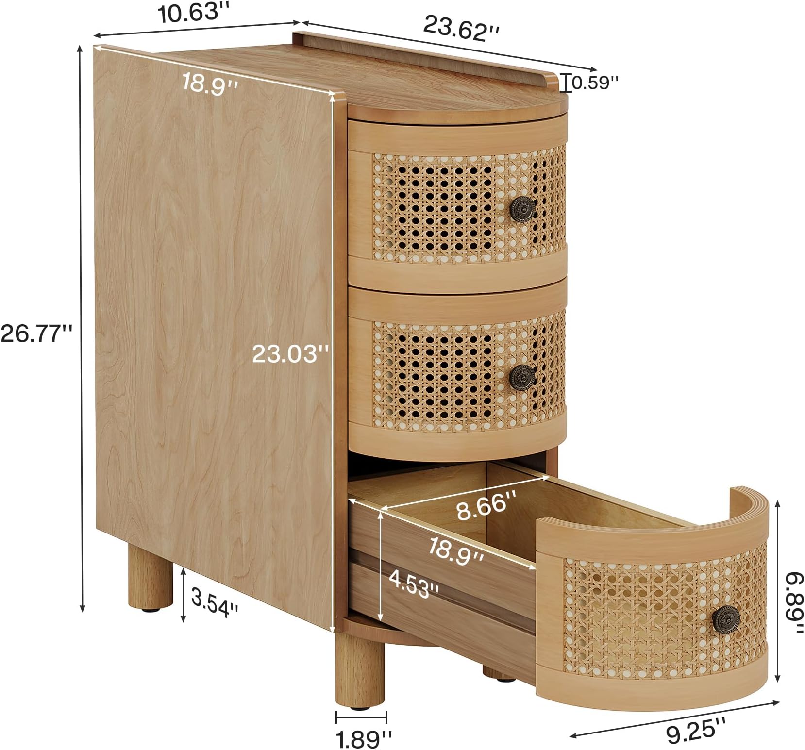 Wooden NightStand,End Table,Side Table