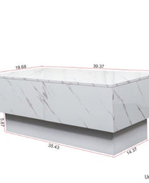 Coffee Table With Sliding Tabletop, Center Table With Hidden Storage Compartment, Extendable Table For Living Room