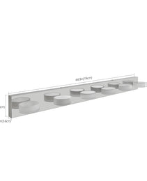 45 Modern 6-Light LED Vanity Light, Sleek Chrome Bathroom Wall Light Fixture For Mirror, Shower, And Bathroom Decor