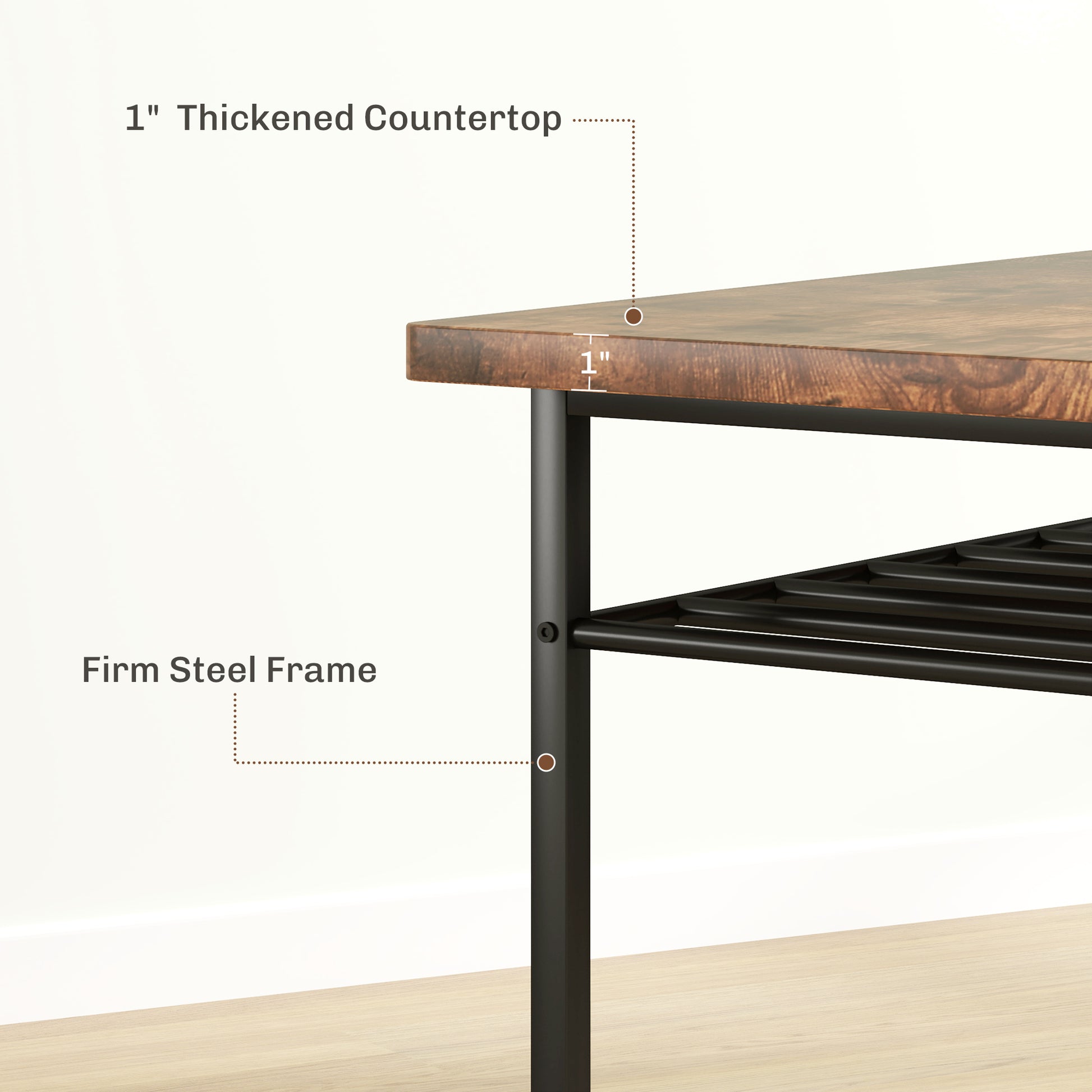 3-Piece Small Dining Table Set for 2