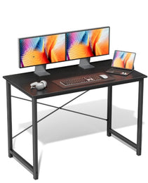 Computer Office Desk For Small Spaces, Writing Gaming Work Desk Modern Kids Study Table With Storage Bag & Headphone Hook