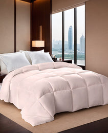 Pink Oversized Plump Thick Duvet Enhanced Warmth With Skin-friendly Comfort. Perfect For Cozy Bedrooms And Luxury Hotels. Fits Single Double Beds. Machine Washable. Ideal Christmas Gift.