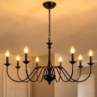 35" Gold Chandeliers for Dining Room Light Fixture Brass Chandelier