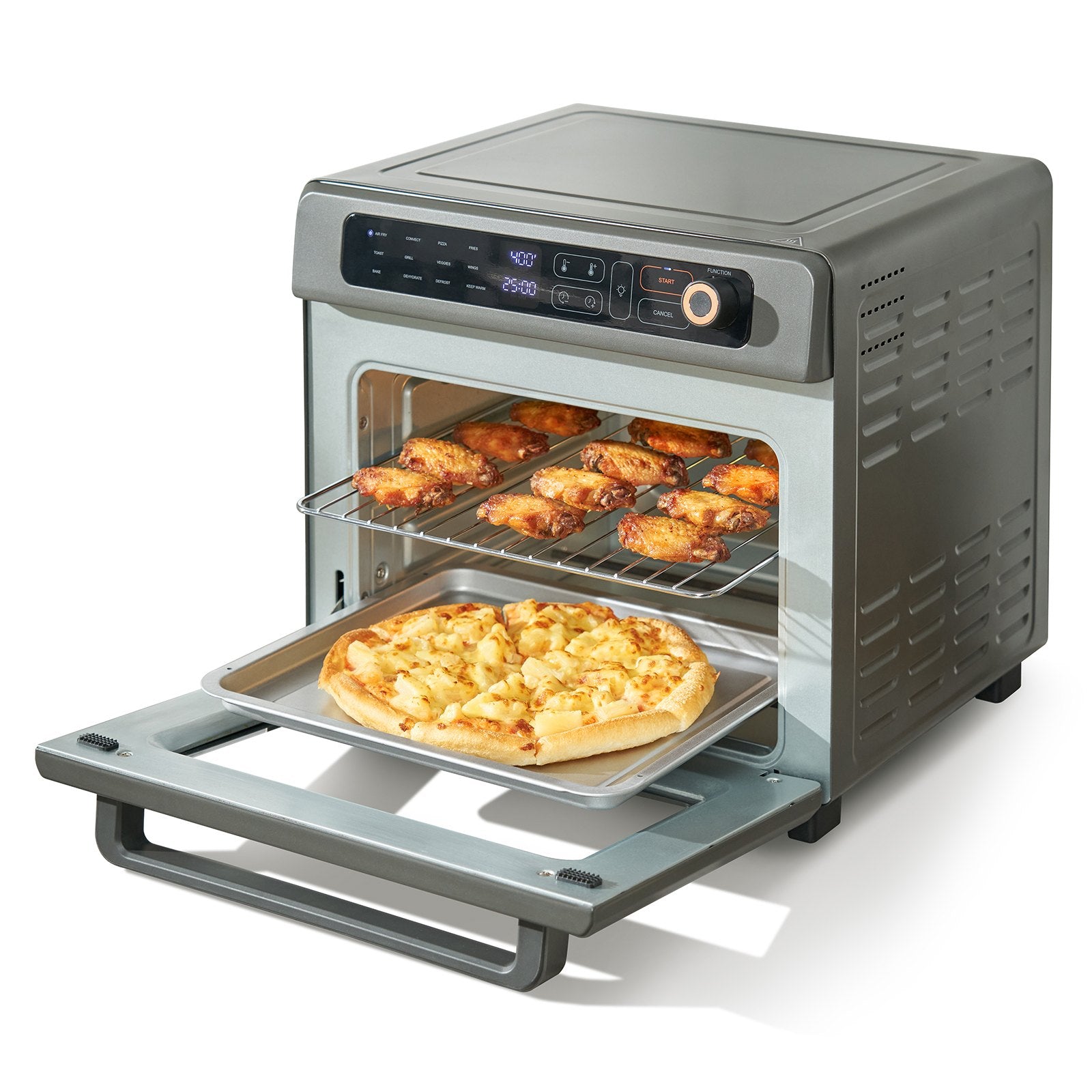 12-in-1 Digital Convection Oven – 1700W Air Fryer, Toaster & Bread Maker Combo