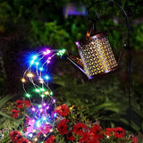 Solar Lights Outdoor Decorative, Metal Solar Watering Can Outdoor Lights IP65 Waterproof, Hanging Garden Decor Yard Lights Outside Patio Lawn, Gifts For Mom Women Birthday - CJDS