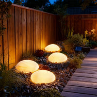 Solar Decorative Lamp Frosted Ground Lamp Outdoor Waterproof  Portable Energy Saving  Lantern Pebble Lawn Light Home Garden Lamp
