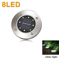 Solar Buried Ground Lights, 8/20 LED Waterproof Underground Deck Spot Outdoor Garden Pathway Driveway Landscape Decor Spotlight