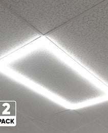 LED Flat Panel Light 2x4 - CCT: Dimmable Panel Light with 0-10V Dimming and Color Changeable Temperature (3000K to 5000K) - 40W!