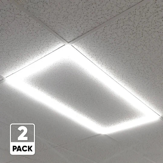 LED Flat Panel Light 2x4 - CCT: Dimmable Panel Light with 0-10V Dimming and Color Changeable Temperature (3000K to 5000K) - 40W!