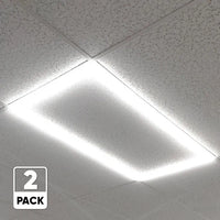 LED Flat Panel Light 2x4 - CCT: Dimmable Panel Light with 0-10V Dimming and Color Changeable Temperature (3000K to 5000K) - 40W!