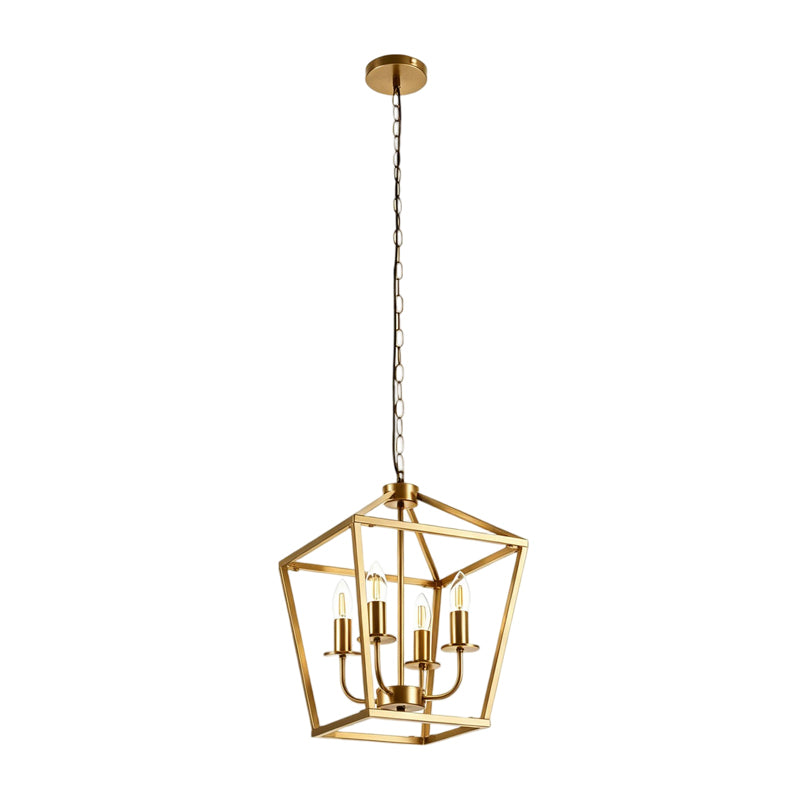 Beaumont 4-Light E14 Iron Bar Pendant Ceiling Light