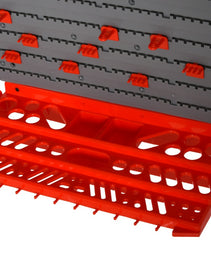 DURHAND Tool Organizer Wall Mounted With 54 Piece Pegboard And Shelf 50 Hooks, DIY Garage Storage With Strong Loading Capacity