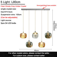 Modern Nordic Ceiling Chandelier LED Living Room Luxury Crystal Attic Bedroom Light Dining Room Lustre Chandelier Kitchen Lamp