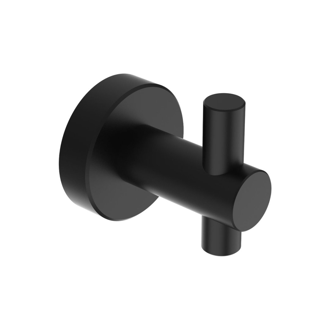 Round Base Wall Hanging Hook With Screws- Matte Black Hook, 4 Pack, For Entry Shoe Cabinet, Wardrobe Bathroom Bedroom Furniture Hardware