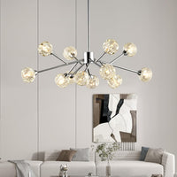 Sputnik Chandeliers for Dining Room，6 Lights D25'' Inch