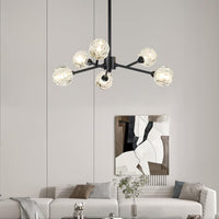 Sputnik Chandeliers for Dining Room，9 Lights D30 Inch
