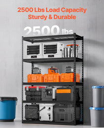 Storage Shelves 5 Tier Adjustable Heavy Duty Garage Shelving Units 2500 Lbs