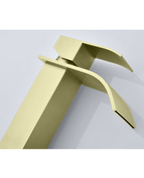 Waterfall Spout Single Handle Bathroom Sink Faucet