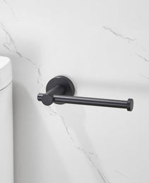 Toilet Paper Holder Matte Black Thicken Space Aluminum Toilet Roll Holder For Bathroom, Kitchen, Washroom Wall Mount