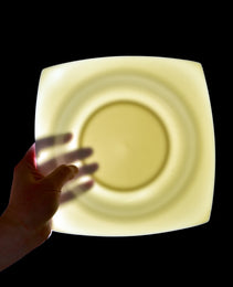 6-piece Set Of White Bone China 9.5-inch Square Soup Plate