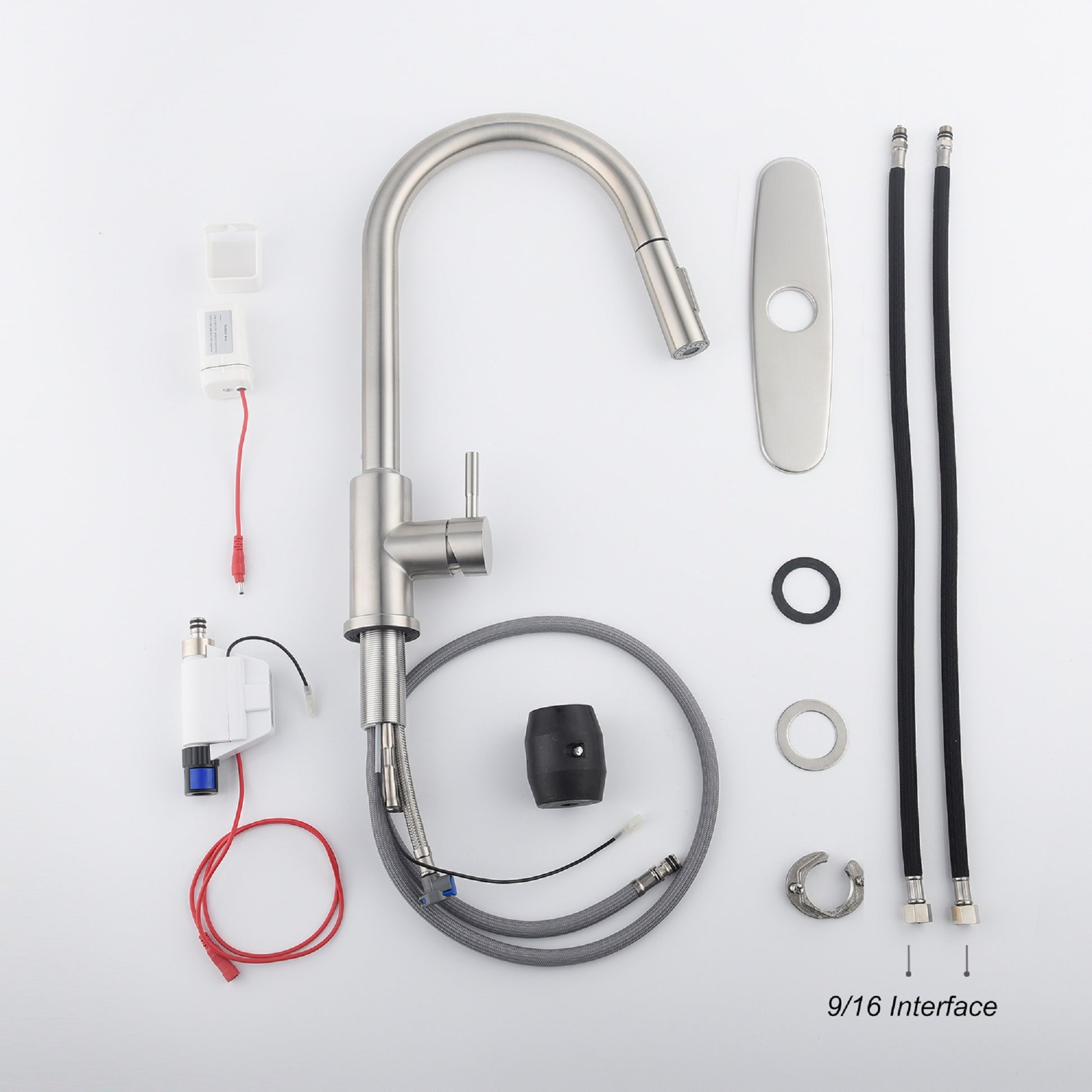 Touch Kitchen Faucet With Pull Down Sprayer Brushed Nickel
