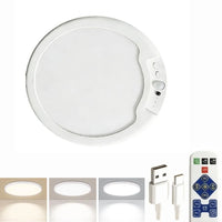 Motion Sensor LED Ceiling Light Remote Control Dimmable Body Sensor Light Automatic Rechargeable Motion Activated Light Closet