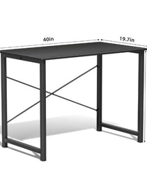 Computer Desk For Home Office, Modern Study Work Table Simple Style For Bedroom, Writing Desks With X-Shaped Reinforcement, Rust