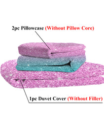 3PCS Ultra Soft Duvet Cover Set For Comforter Star Bedding Set Full Queen King Size